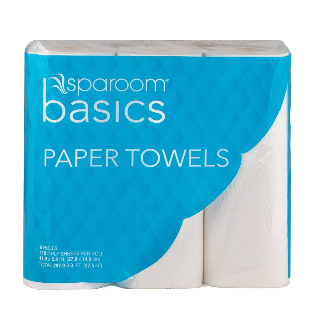 SpaRoom Basics Paper Towels - 6pk
