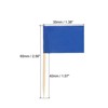Unique Bargains Small Labeling Marking Cake Cocktail Decor Flag Toothpicks 100 Pcs - 2 of 4