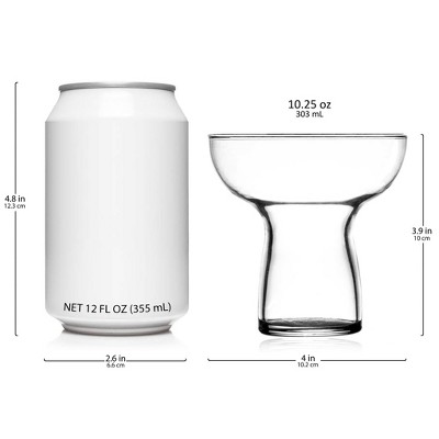 Libbey Clear Glass Stemless Margarita Glasses Set of 6