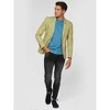 OppoSuits Deluxe Men's Blazer - Electric Wave Retro Style Jacket - Yellow  - Size 38 - 3 of 4