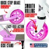 Rush 125 Folding Kick Scooter – Light-Up Wheels, Adjustable Handlebar, Carbon Steel Frame – Madd Gear - 4 of 4