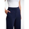 Lafidi Women’s High-Rise Cropped Pants – Straight Leg Business Casual Trousers with Slash Pockets and Elastic Back Waist - 4 of 4