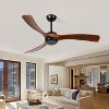 YUHAO Indoor 6-speed Modern and Farmhouse Soil Wood Ceiling Fan without Light and Remote Control - 4 of 4