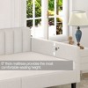 Sapphtopaz Twin Size Upholstered Daybed Platform Bed Frame with Ribbed Tufted Backrest and Slats Support Beds for Apartment, Bedroom - 4 of 4