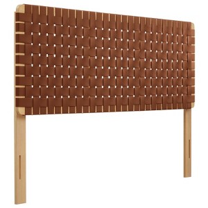 Modway Sparta Weave Queen Vegan Leather Headboard - 1 of 4