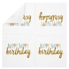 Juvale 100-Pack Rainbow Happy Birthday Disposable Paper Napkins Party Supplies 5"x5" - 4 of 4