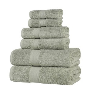 Organic Cotton Medium Weight Solid Towel Set by Blue Nile Mills - 1 of 4