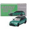 BMW M3 Competition Touring Isle of Man Green Metallic with Black Top Limited Ed to 3600 pcs 1/64 Diecast Model Car by Mini GT - 4 of 4