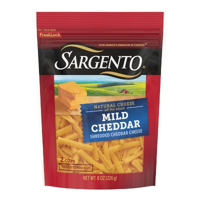 Sargento Natural Mild Cheddar Shredded Cheese - 8oz