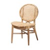 bali & pari Osaka Modern Bohemian Natural Brown Rattan Dining Chair - 2 of 4