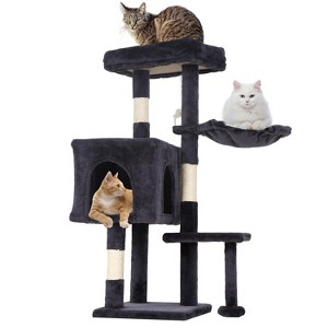 BestMassage Cat Tree 36 inch Tall Cat Tower for Indoor Cats with Cat Scratching Post Multiple Platforms Cozy Condo and Hanging Toy - 1 of 4
