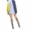 Women's Patrice Colorblock Oversized Shirt - DAVI & DANI - 3 of 4