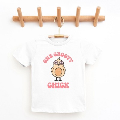 The Juniper Shop One Groovy Chick Toddler Short Sleeve Tee