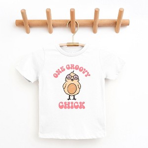 The Juniper Shop One Groovy Chick Toddler Short Sleeve Tee - 1 of 2