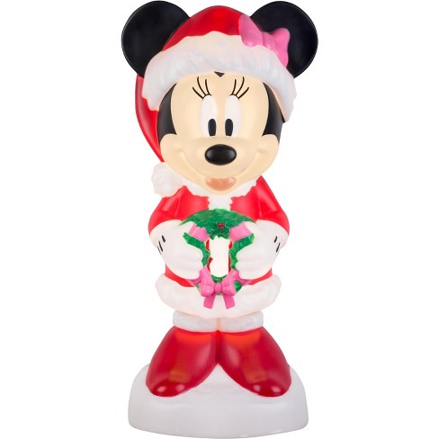 Disney Mickey and Minnie Snowman Blow Mold selling Light Decor Set of 2