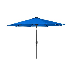 WestinTrends 9 Ft Outdoor Patio Solar LED Market Table Umbrella - 1 of 4
