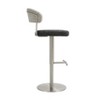 Tov Furniture Cosmo Boucle Adjustable Stool in Black and Grey - 4 of 4