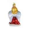 Old World Christmas 3.75 In Red Angel With Lyre Ornament Religious  Wing Heaven Tree Ornaments - 2 of 3