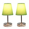 Creekwood Home 10.5" Iconic Mini Sand Nickel Table Lamp - 2 of 4