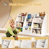 4 Tier Kids Bookshelf, Kids Book Shelf for Kids Rooms, Wood Children Bookcase,Baby Storage Book Rack,Toddler Bookshelf - 4 of 4