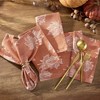 Falling Leaves Jacquard Napkins, Set of 8 - Sienna - 17x17 - Elrene Home Fashions - 2 of 3