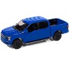 2020 Ford F-150 FX4 Black Appearance Package Pickup Truck Velocity Blue "Muscle Trucks" 1/64 Diecast Model Cars by Auto World - 2 of 4