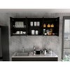 NicBex Sideboard Buffet Cabinet Modern Design Wall Storage Cabinet 150" Kitchen Cabinet with Built-in Dish Rack and Holder for Dining Room - 2 of 4