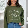 Simply Sage Market Women's Graphic Sweatshirt Embroidered Florida Orange Blossom - 2 of 4