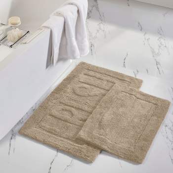 Unique Bargains Memory Foam Bathroom Mat Non Slip Soft Bath Mats Rugs  Machine Washable 2 Pcs Camel 23x15+47x19 : Target