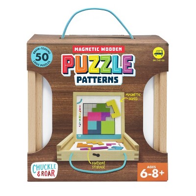 Chuckle & Roar Magnetic Wooden Logic Kids Puzzles - 41pc