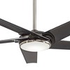 60" Minka Aire Modern Indoor Ceiling Fan with LED Light Remote Control Gun Metal Opal Glass for Living Room Kitchen Bedroom Family - 3 of 4