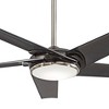 60" Minka Aire Modern Indoor Ceiling Fan with LED Light Remote Control Gun Metal Opal Glass for Living Room Kitchen Bedroom Family - image 3 of 4