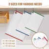 3-Piece Plastic Large Cutting Boards Set for Kitchen, Non-slip Feet and Juice Grooves, Multicolor - 4 of 4