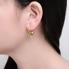 Guili 14K Gold Plated Heart Huggie Earrings Designed for a Cute and Comfortable Fit with a Romantic Touch Perfect for Daily Wear or Gifting - 3 of 3