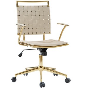 Oscar Office Chair With Padded Armrests|ARTFUL LIVING DESIGN - 1 of 4