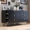 FUFU&GAGA 6 Drawer Storage Dresser Modern Chest of Drawers Sideboard - 3 of 4