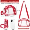 FATMOON Baseball Crossbody Purses for Women Mom Sport Small Baseball Shoulder Bag Vegan Leather Softball Handbags - 3 of 4