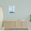 Stupell Industries Nautical Blue Sailboat Tranquil Coastal Water Watercolor Painting Black Framed Giclee Art - 2 of 4