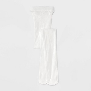 Toddler Girls' 'Bows' Tights - Cat & Jack™ White - 1 of 3