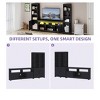 Farmhouse TV Stand for 65 inch TV, LED Entertainment Center with Storage & Power Outlets, TV Cabinet with Bookshelves for Living Room - 3 of 4