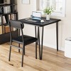 Dining Table for 2, Small Square kitchen Dinner Table Set for 2,Space Saving Wood Modern Dinette With Upholstered,3 Piece - 4 of 4