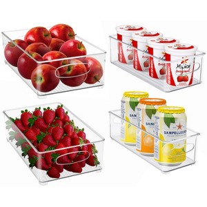 Sorbus Clear Storage Bins for Kitchen Pantry, fridge & more - 1 of 4