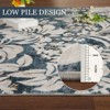 Coolmee Washable Area Rugs for Living Room Non-Slip Soft Modern Botanical Floral Rugs Accent Floor Carpet for Bedroom Dining Room - 4 of 4