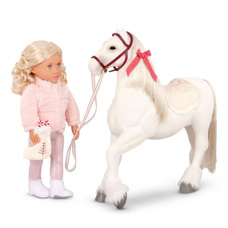 Our Generation Clydesdale Horse Holiday Toy Accessory Set for 18&#34; Dolls, 4 of 9