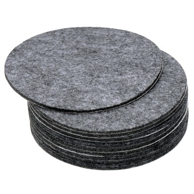 Unique Bargains Round Soft Adhesive Non-slip Anti-scratch Furniture Lamp Base Felt 10 Pcs