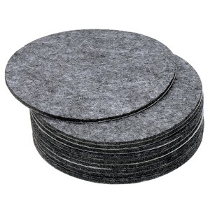 Unique Bargains Round Soft Adhesive Non-slip Anti-scratch Furniture Lamp Base Felt 10 Pcs - 1 of 4