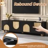 69" Modern Farmhouse TV Stand with Arched Doors & Solid Wood Legs for 75" TV,Living Room or Bedroom-Baofuwish - 3 of 4