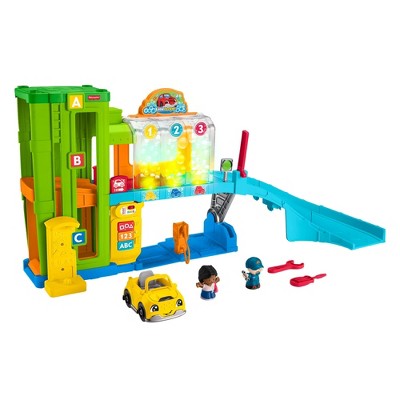 Fisher Price Little People Light-Up Learning Garage Set