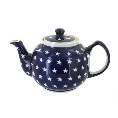 Blue Rose Polish Pottery 596 Zaklady Medium Teapot