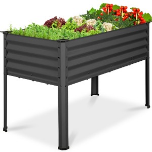 Best Choice Products 48x24x30in Elevated Galvanized Metal Garden Bed w/ Corner Protectors - 1 of 4